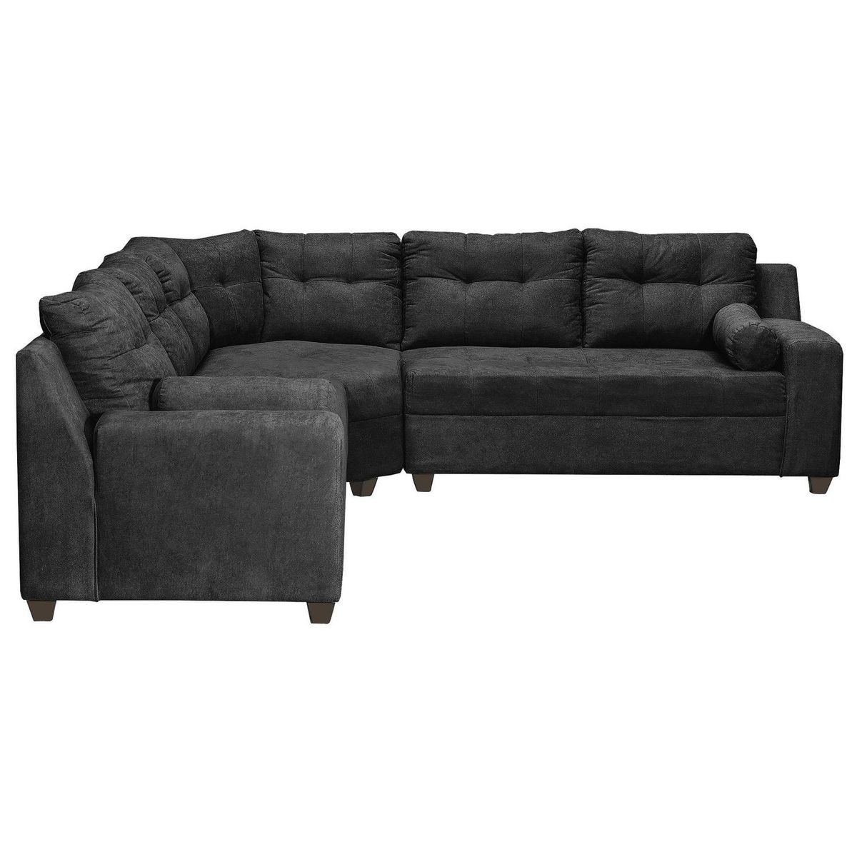 INTERMUEBLES - Sofá Seccional 5 cuerpos Le Mans 160x90x91 cm Negro