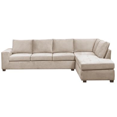 Seccional Senna felpa beige