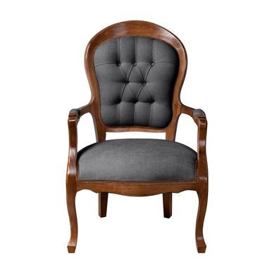 Sitial madera New Rockford tela gris oscuro yf