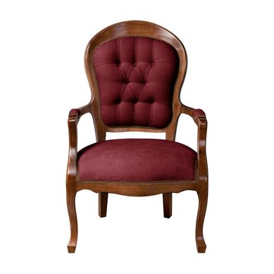 Sitial madera New Rockford tela burdeo yf