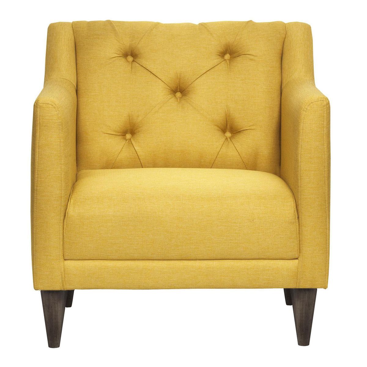 INTERMUEBLES - Poltrona 1 cuerpo Conrad 74x82x75 cm Mostaza