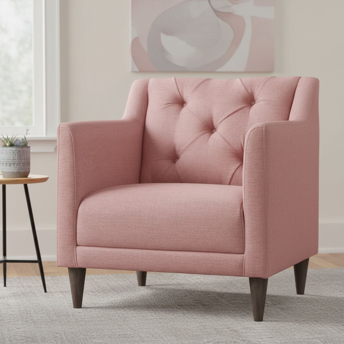 INTERMUEBLES - Poltrona 1 cuerpo Conrad 74x82x75 cm Rosado