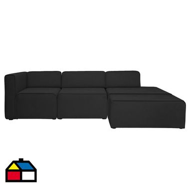 Seccional modular 3.1 Dijon negro