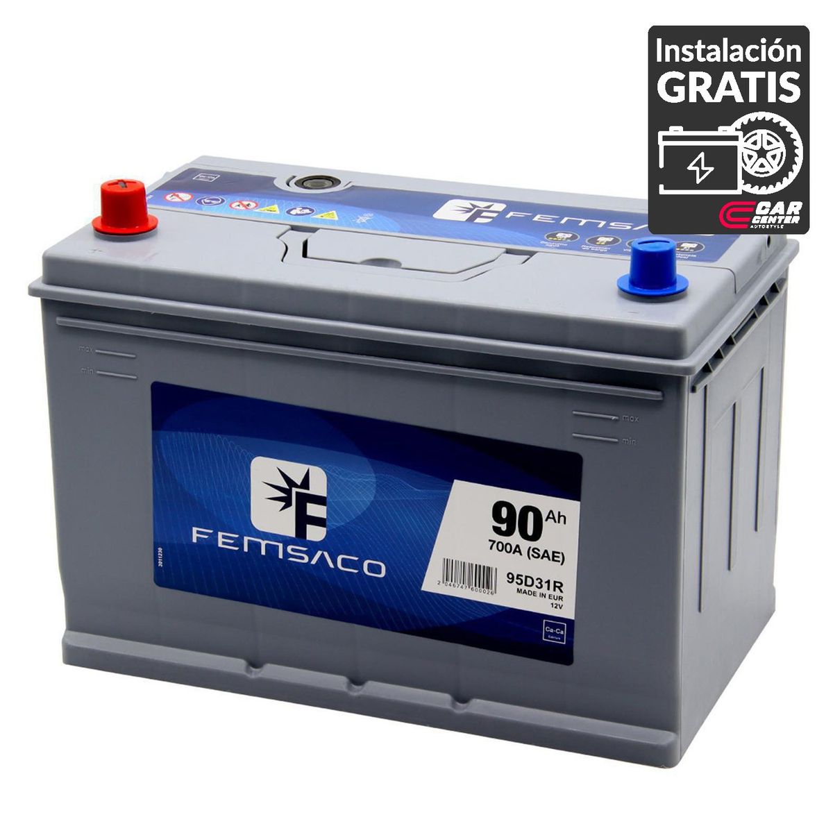 FEMSACO - Batería de Camión 137 Ah Positivo Izquierdo 