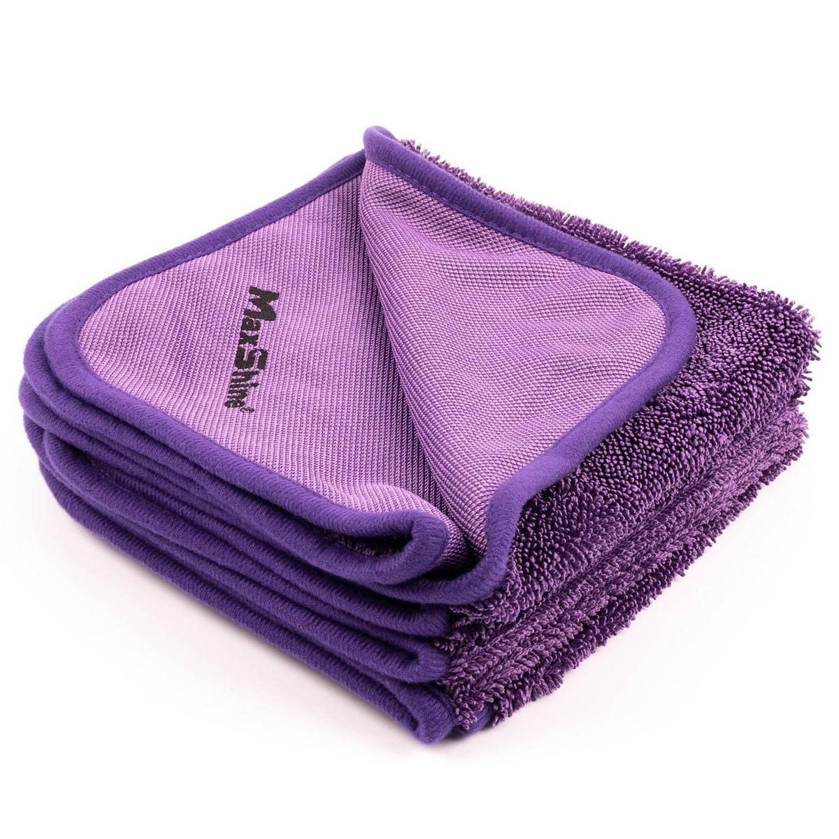 MAX SHINE - Set de 3 Toallas Max Shine 600gsm 40x40cm Morado Secado