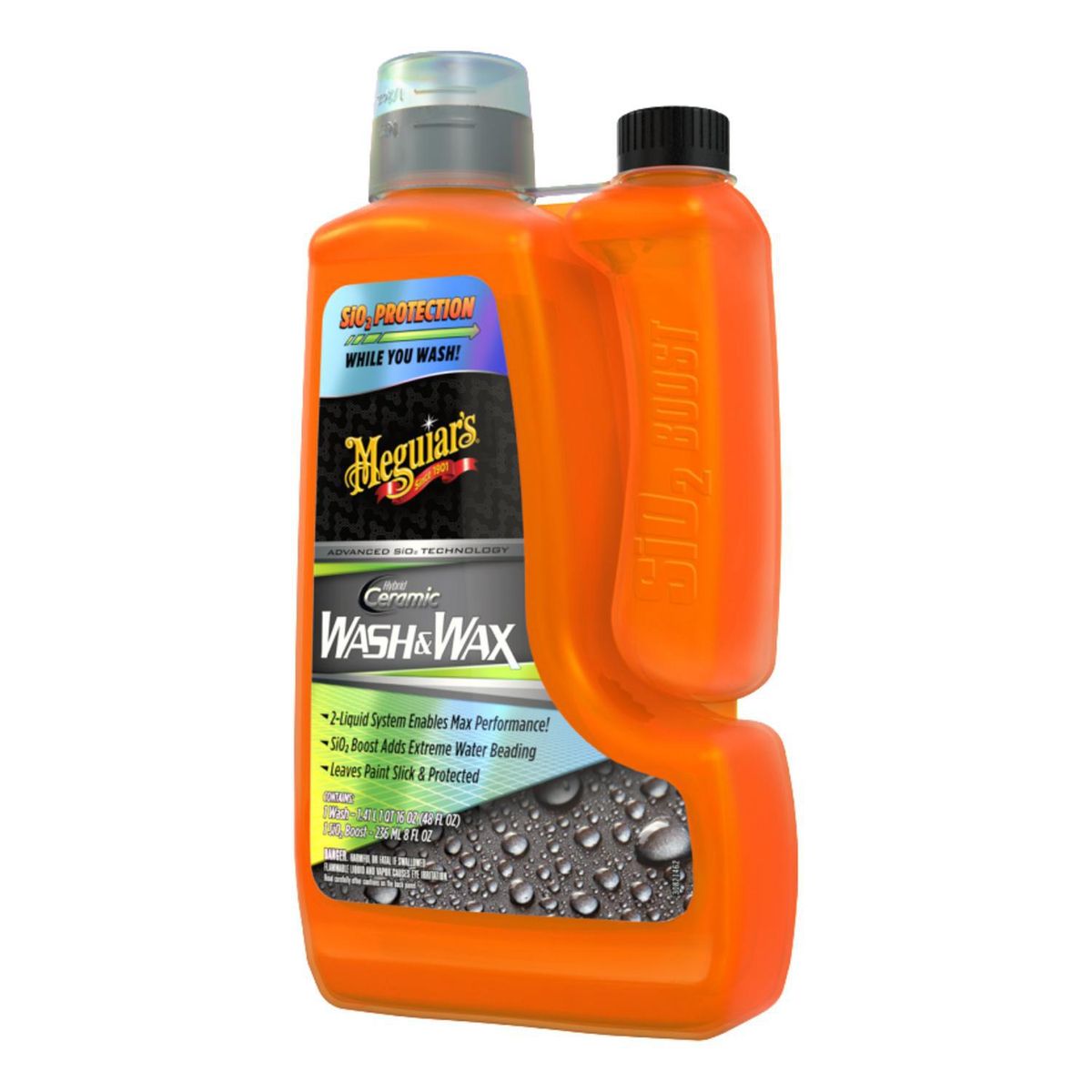 MEGUIARS - Shampoo Cerámico Híbrido Meguiar's Wash & Wax 1,656 l para Auto