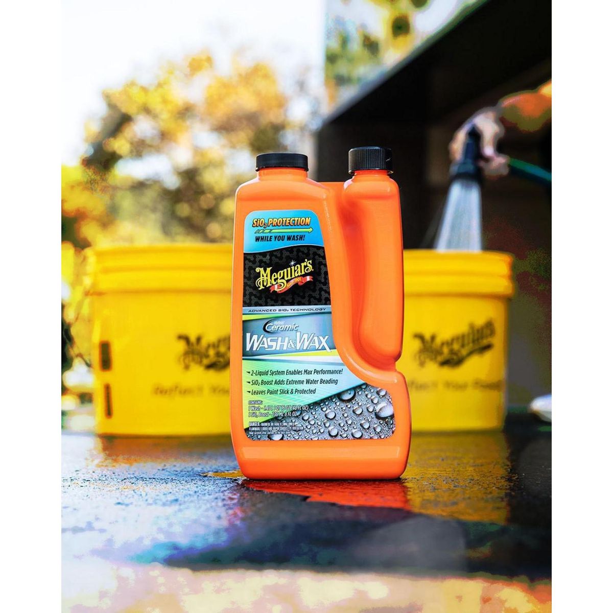 MEGUIARS - Shampoo Cerámico Híbrido Meguiar's Wash & Wax 1,656 l para Auto