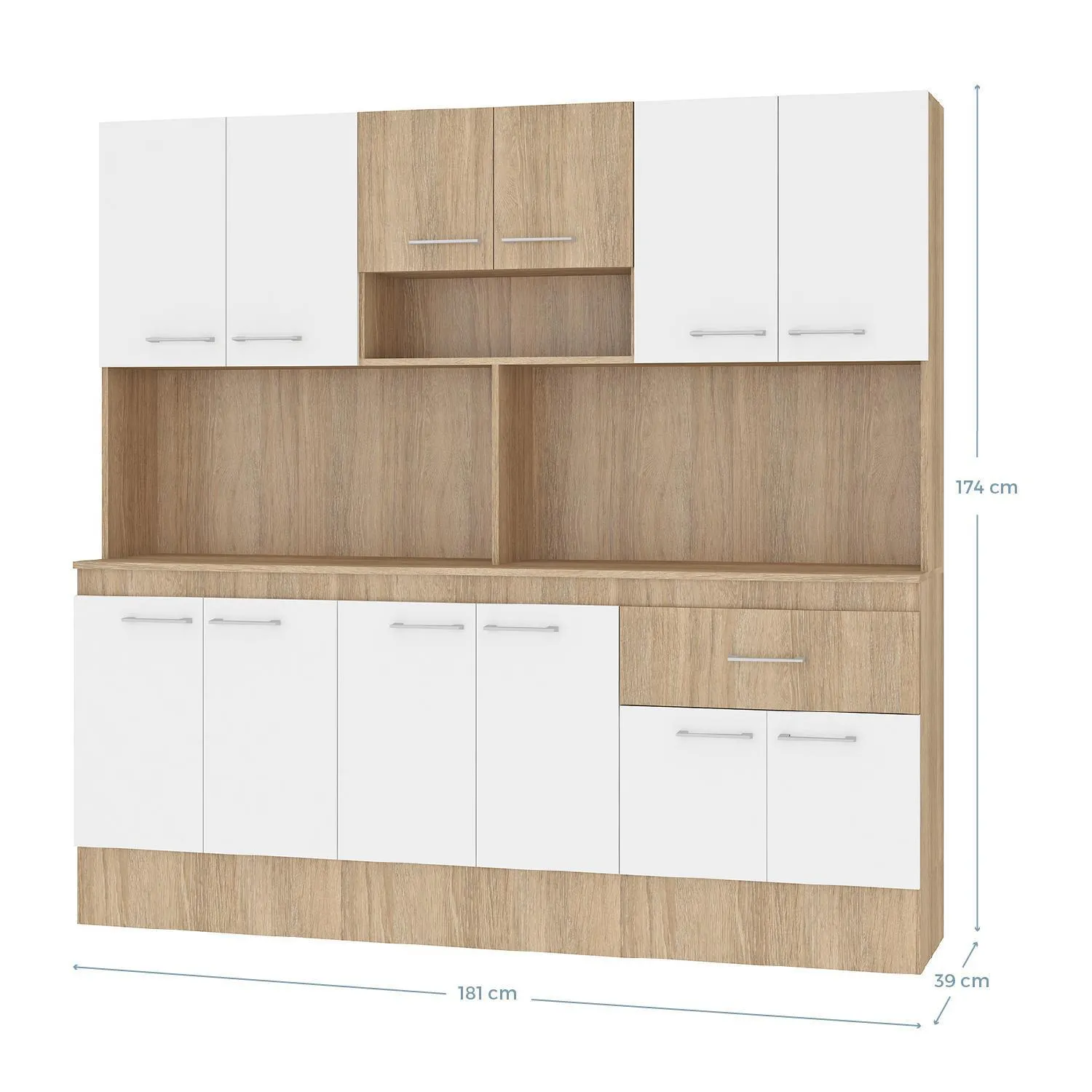 Kit Cocina Buck 181x39x174 cm Café | Sodimac - Falabella