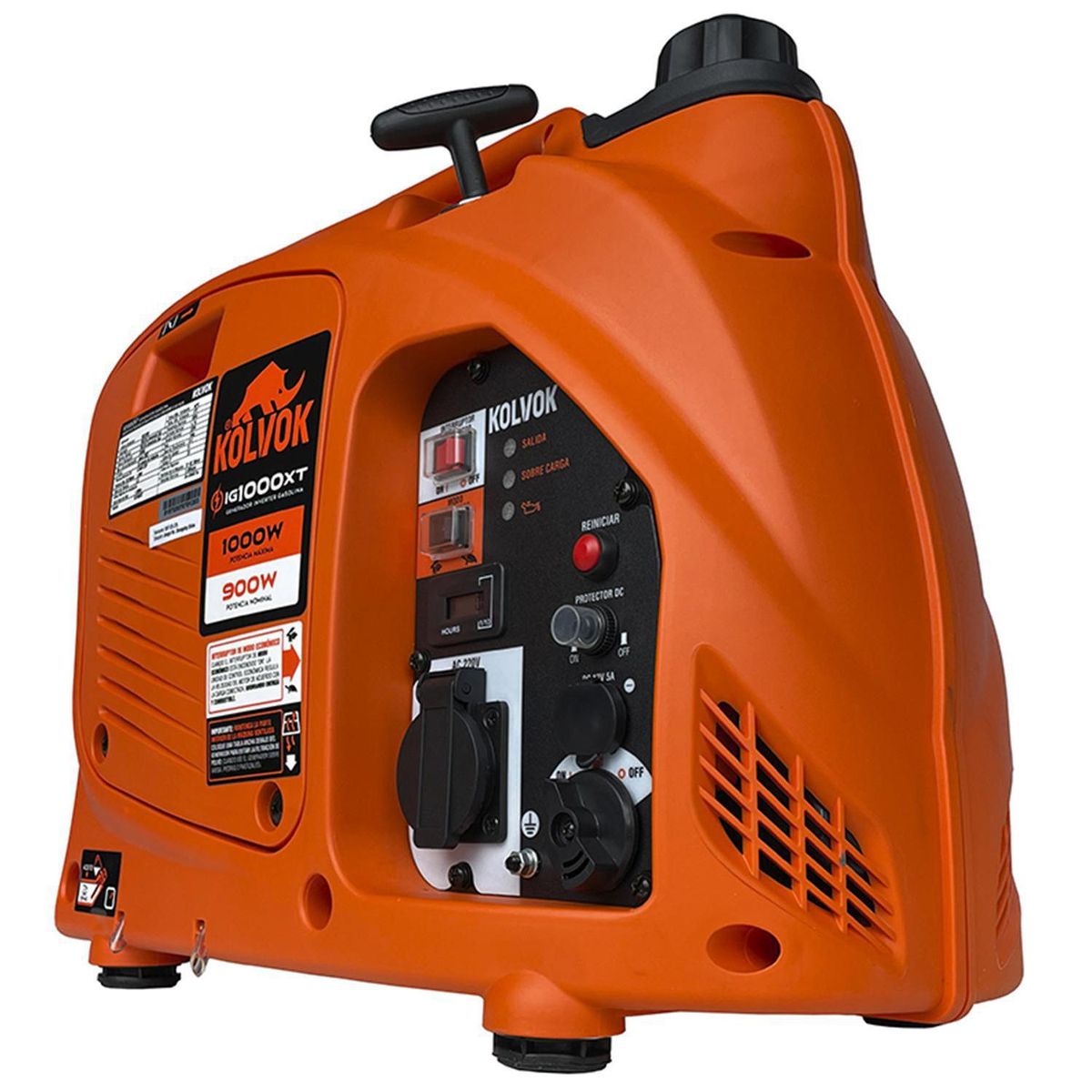 KOLVOK - Generador Eléctrico a Gasolina Partida Manual 1000 W 3.8 l