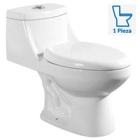 Sanitario One piece a Piso 30,5 cm 6 Litros NEW MONZA - KIT BLANCO