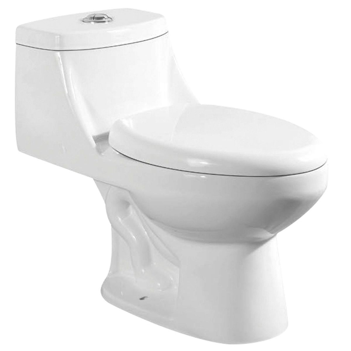 FANALOZA - Sanitario One piece a Piso 30,5 cm 6 Litros NEW MONZA - KIT BLANCO