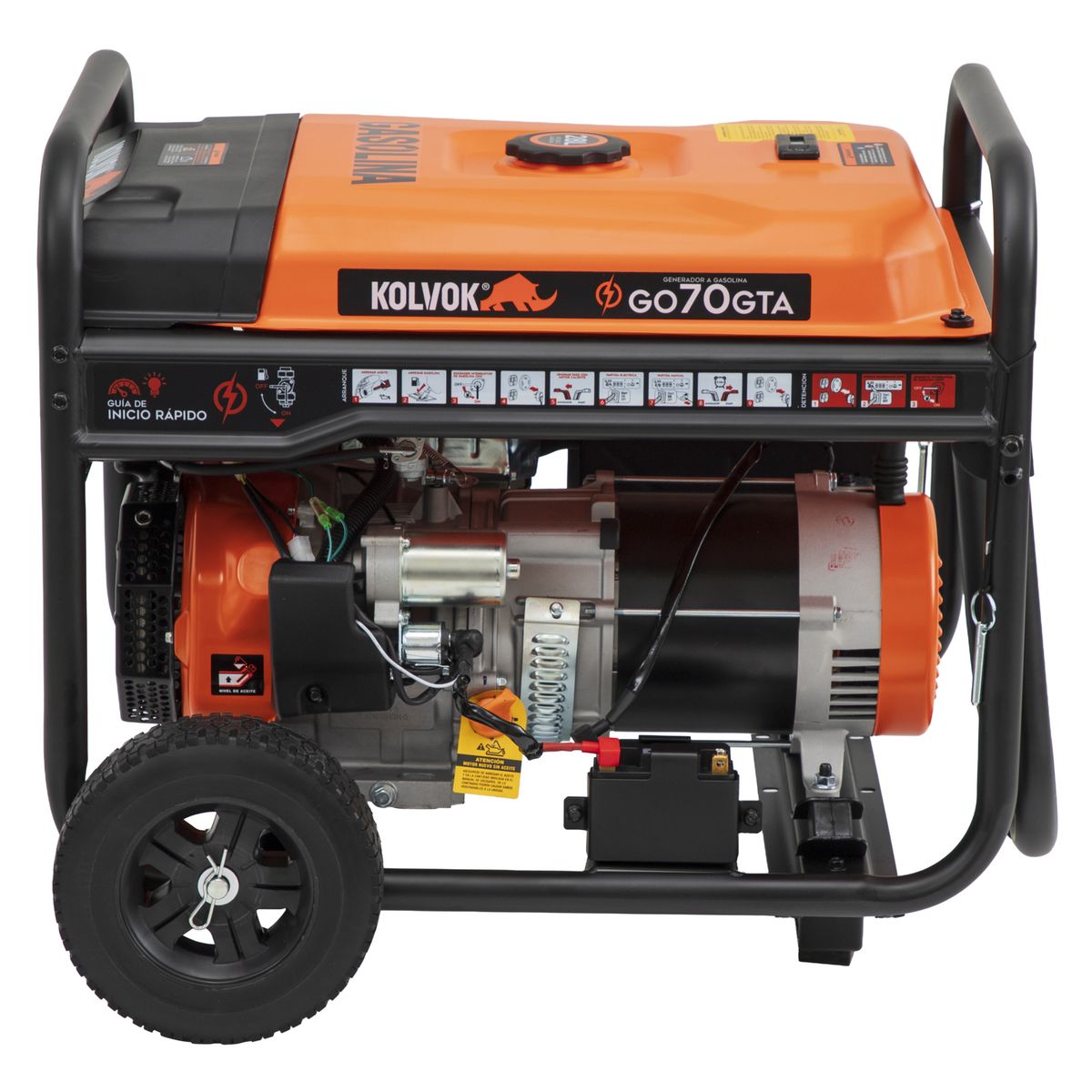KOLVOK - Generador a Gasolina Partida Eléctrica 6500 W 28 l