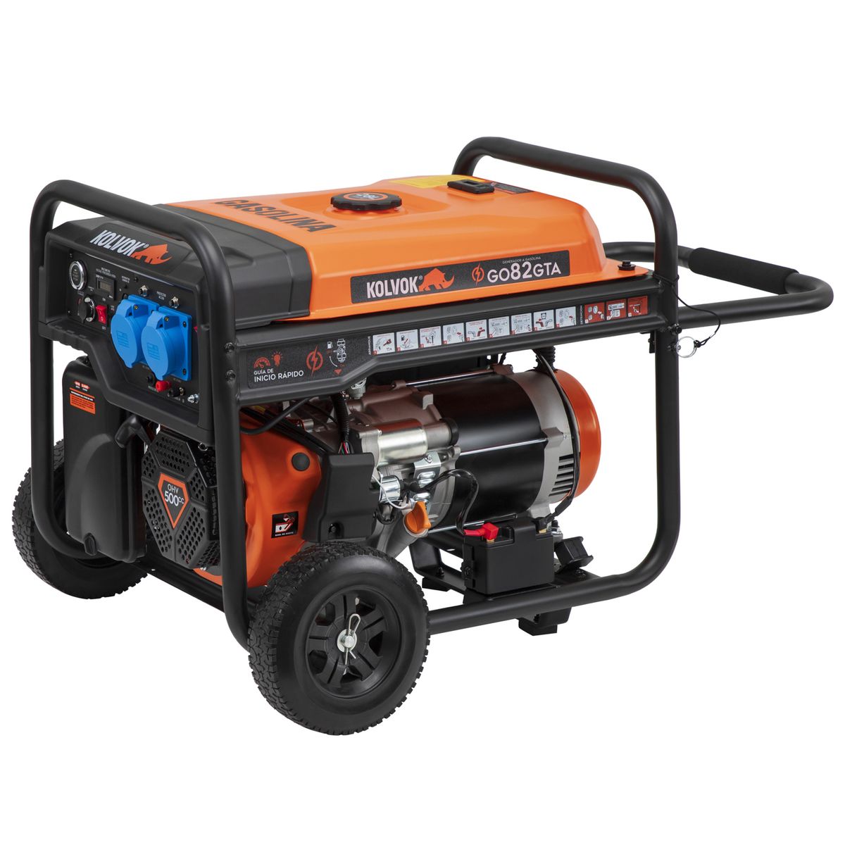 KOLVOK - Generador Eléctrico a Gasolina Partida Eléctrica 8500 W 28 l