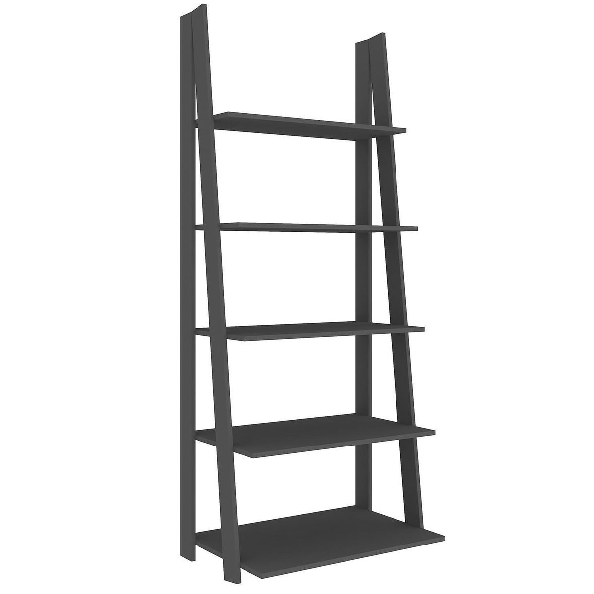 VEKKAHOME - Estante MDP 5 Nivel(es) 75x182x50 cm Gris