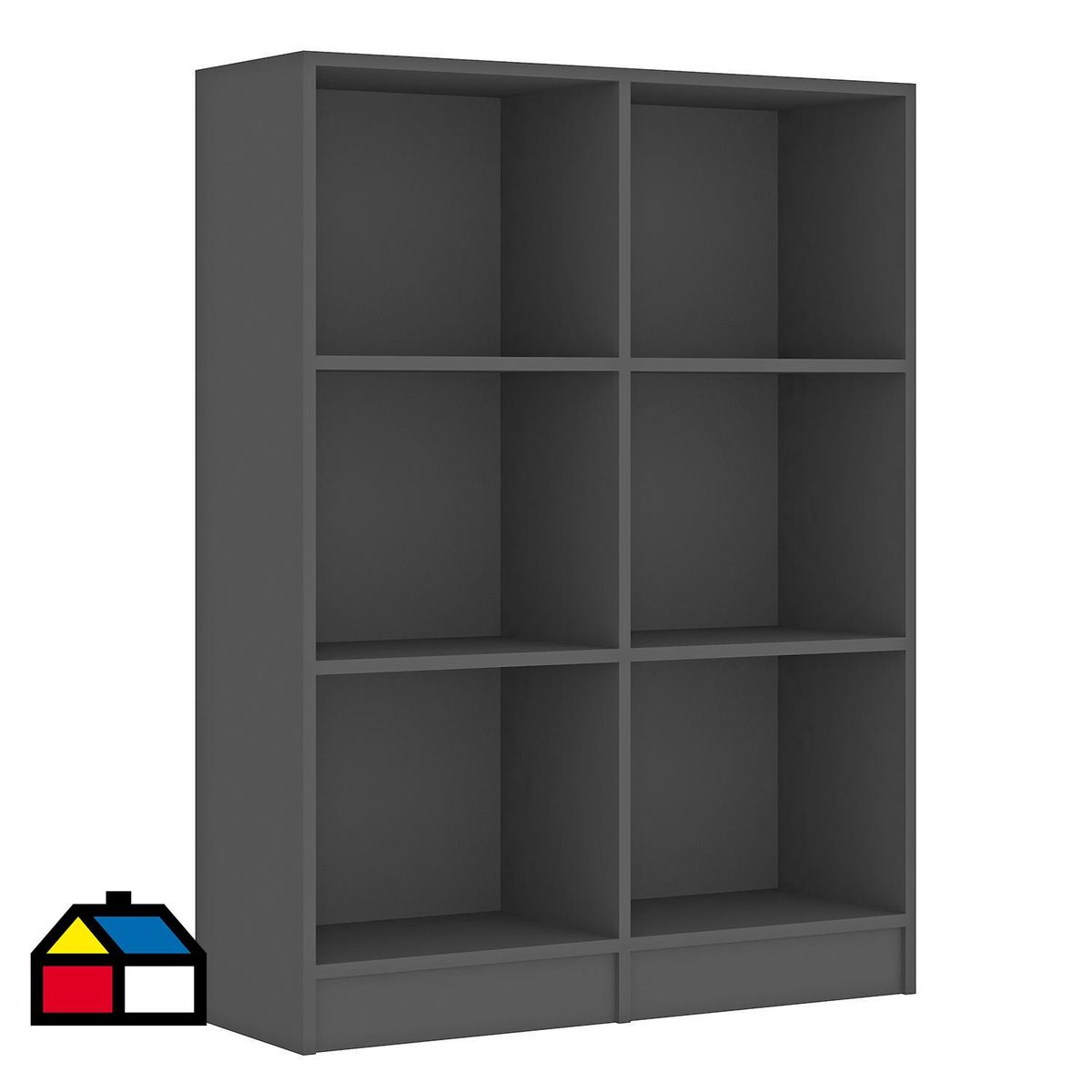 VEKKAHOME - Estante Nórdico MDP 2 Nivel(es) 80x107x27 cm Gris