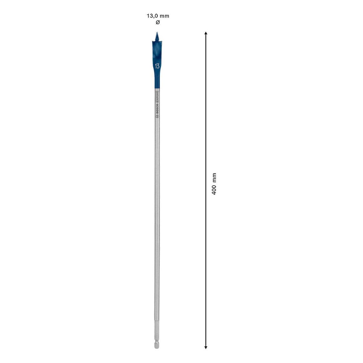 BOSCH - Broca paleta para madera 13mm x 400mm