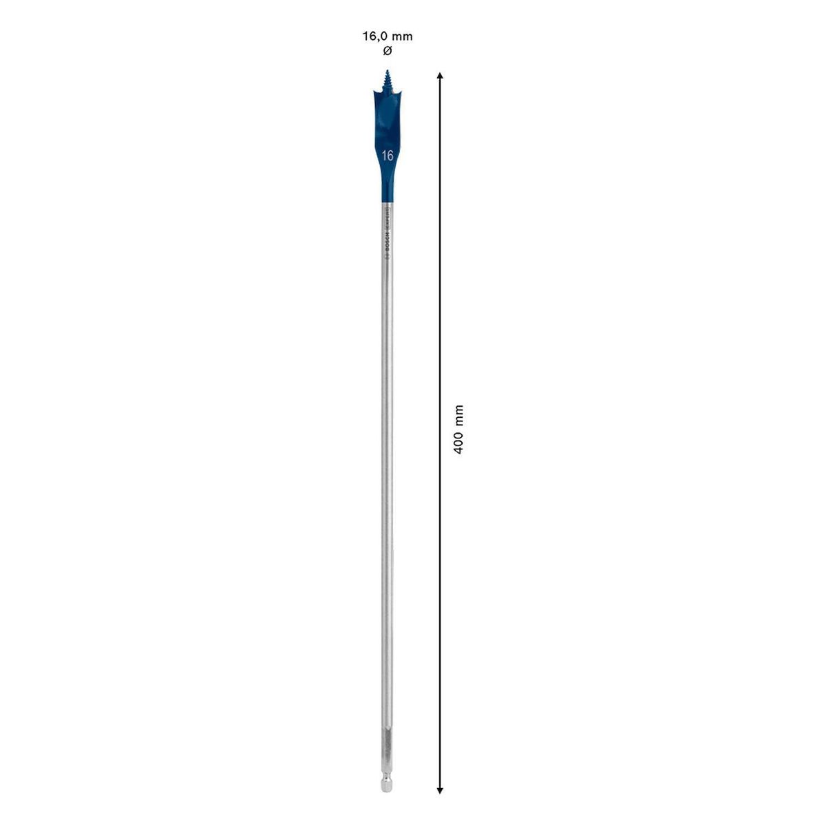 BOSCH - Broca paleta para madera 16mm x 400mm