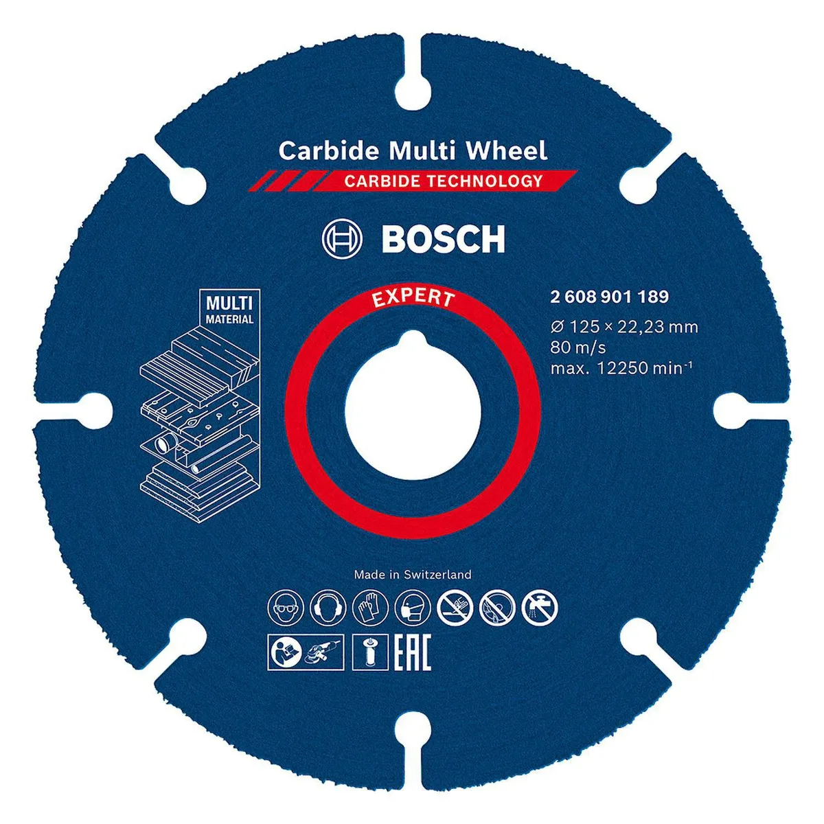 BOSCH - Disco de corte madera - carbide multi-wheel 125mm