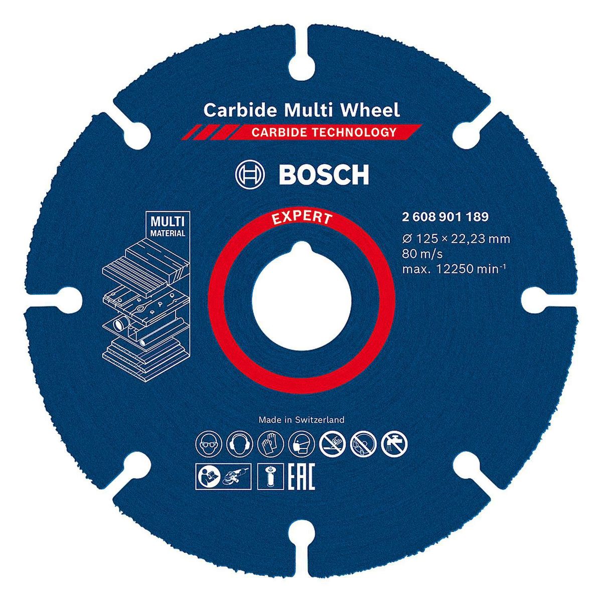 BOSCH - Disco de corte madera - carbide multi-wheel 125mm