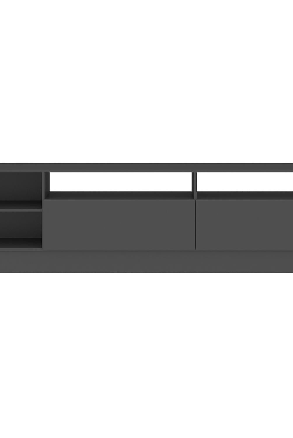 VEKKAHOME - Rack TV 75" grafitte 180x32x47 cm gris