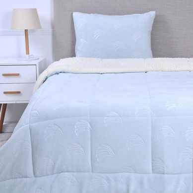 Plumn coral emboss 1.5 plazas celeste