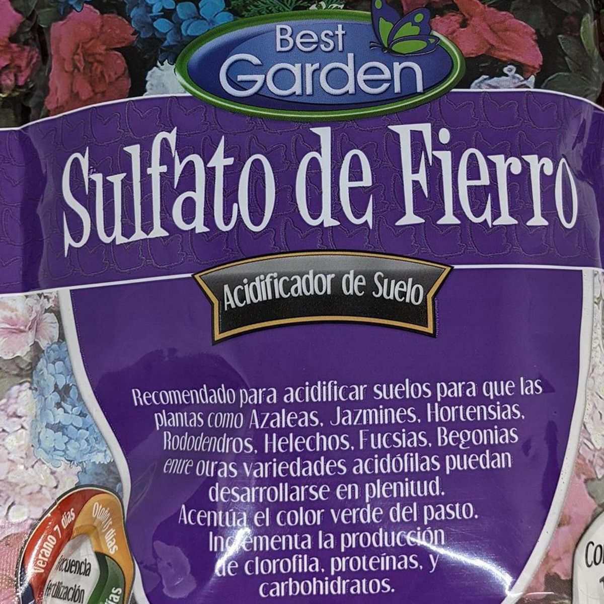 BEST GARDEN - Fertilizante para plantas sulfato de fierro 1 kg bolsa