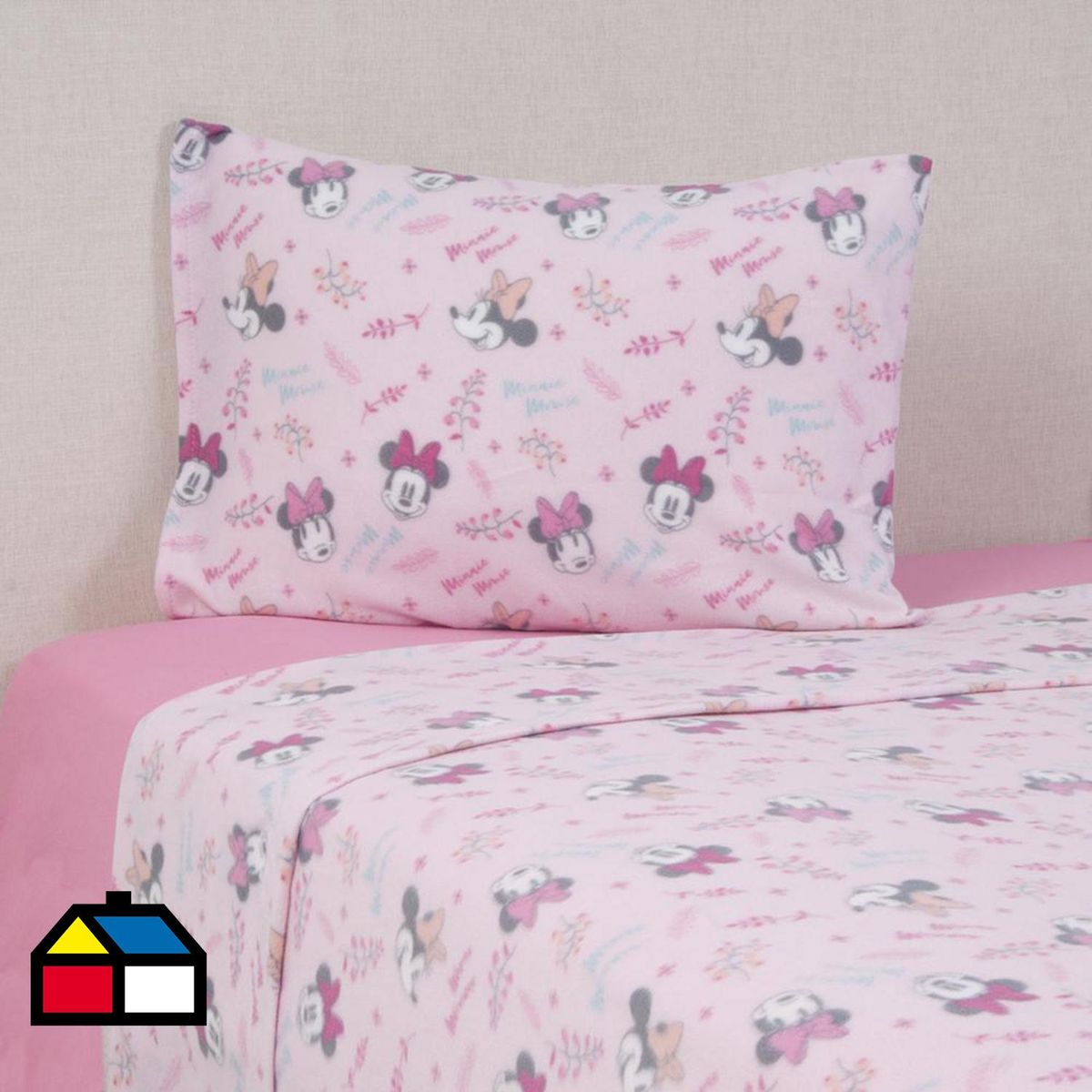 DISNEY - Sábana Minnie Garden 1.5 plazas Multicolor