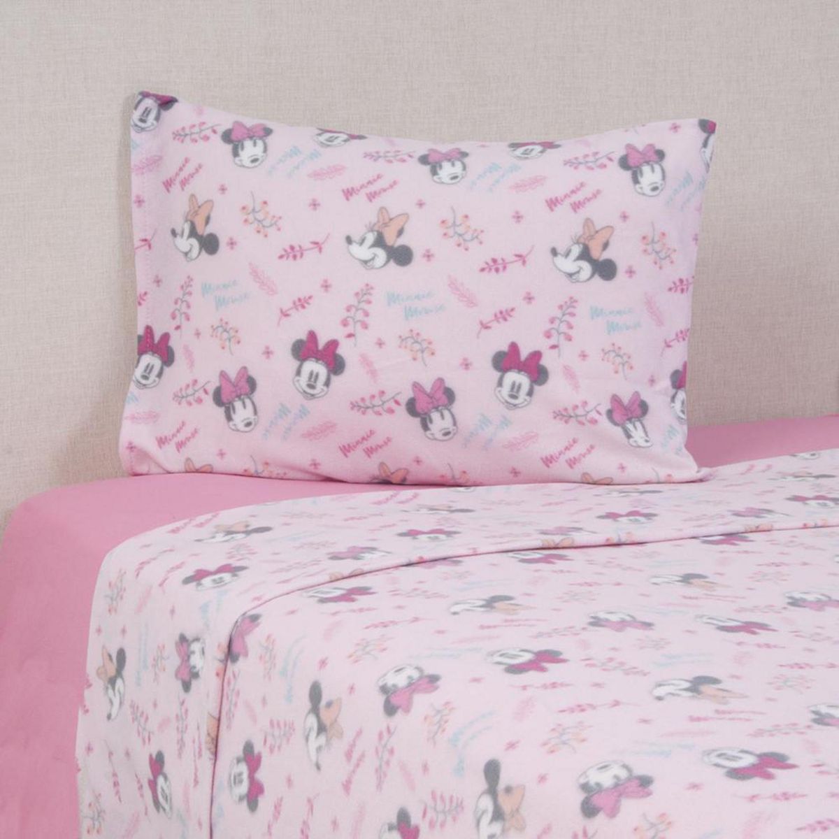 DISNEY - Sábana Minnie Garden 1.5 plazas Multicolor