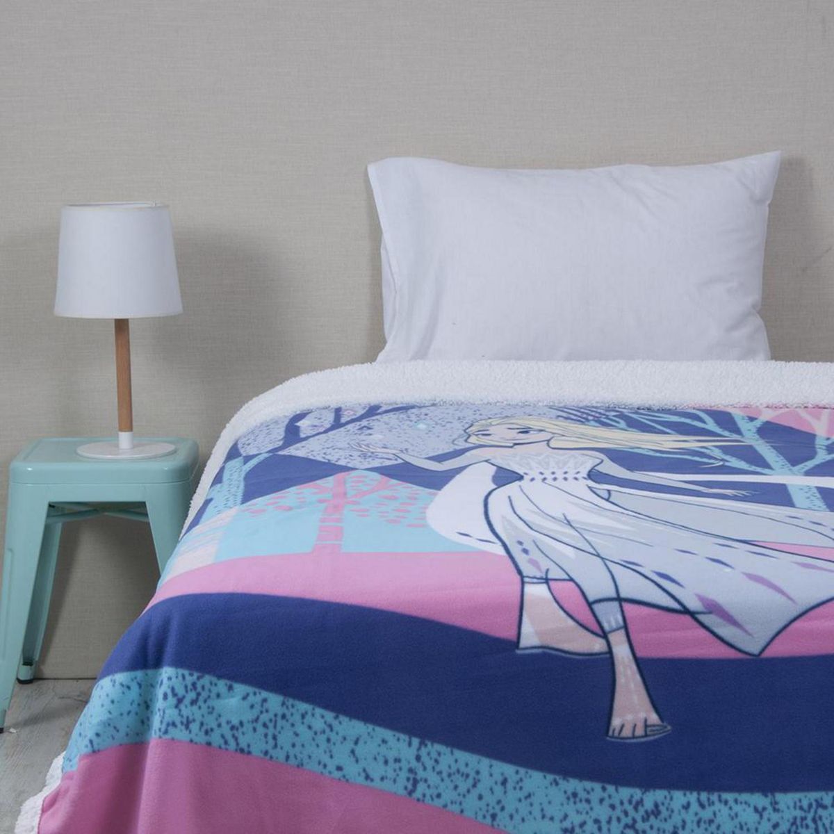 DISNEY - Frazada Polar Sherpa frozen Elsa Especial Multicolor