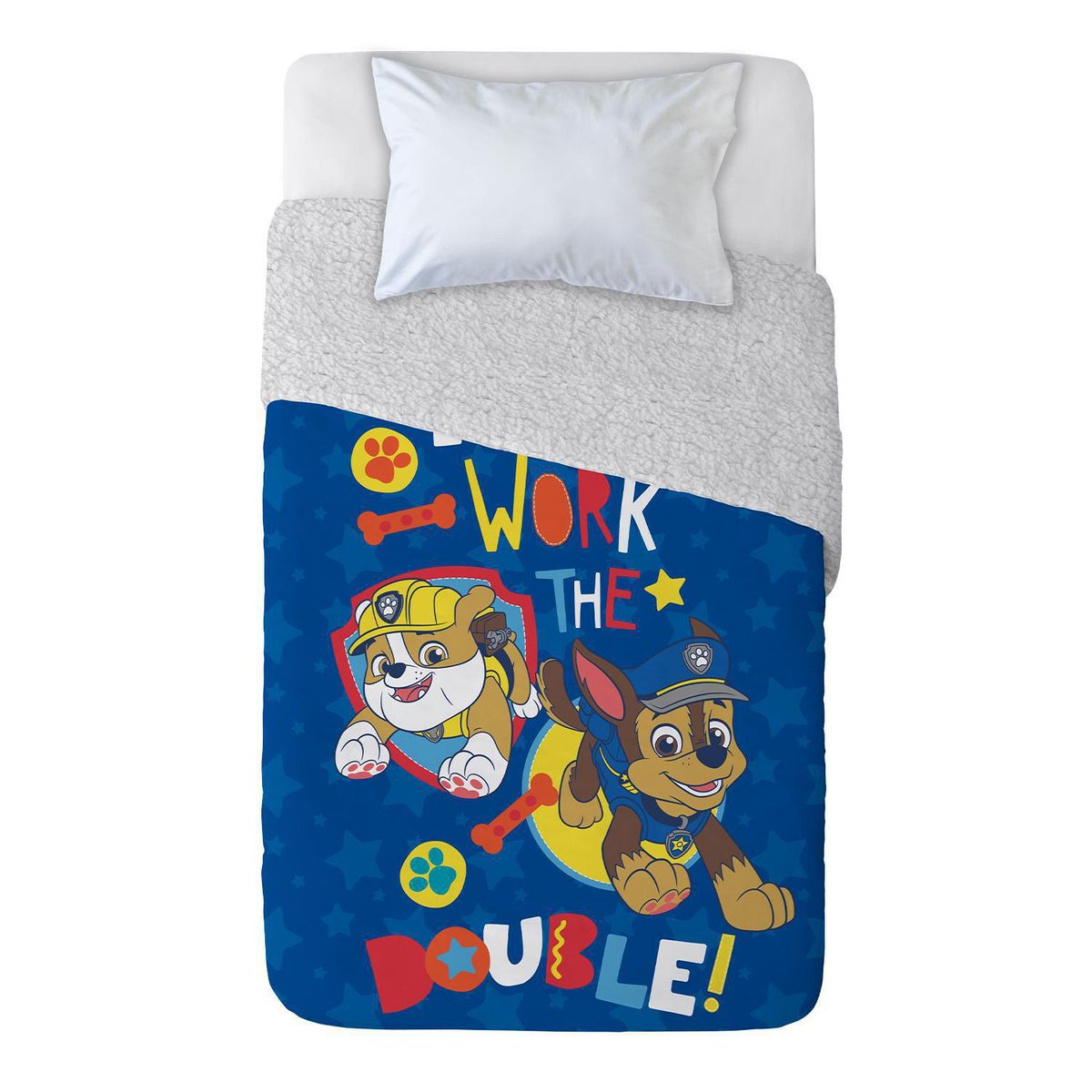 NICKELODEON - Frazada Polar Sherpa Paw Patrol Team Work Especial Multicolor