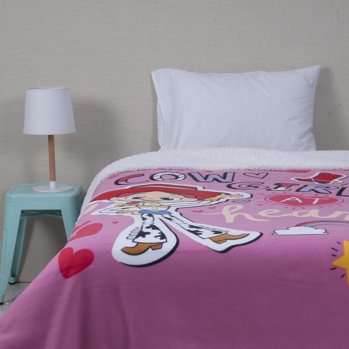 DISNEY - Frazada Polar Sherpa Toy Story Cow Girl Especial Multicolor