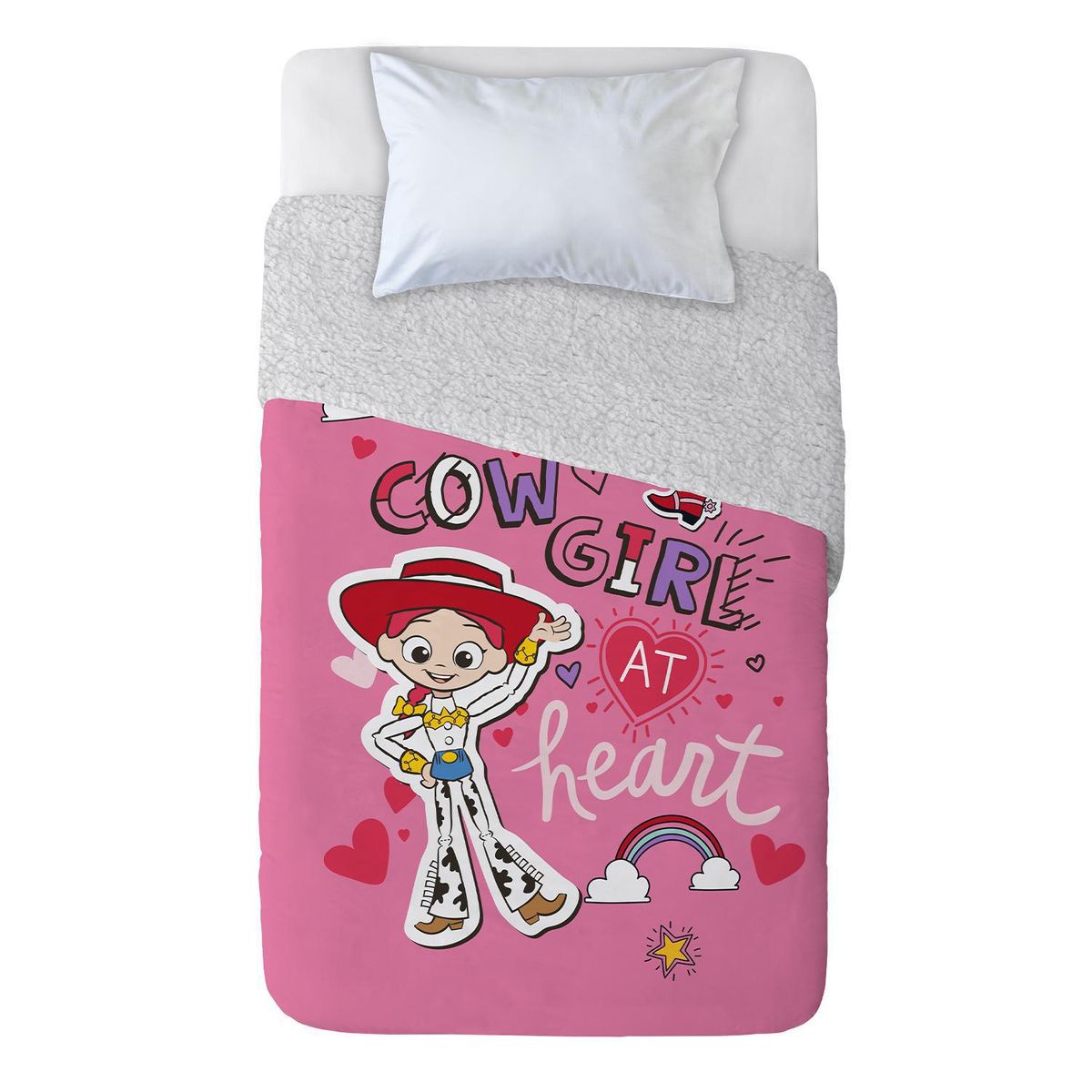 DISNEY - Frazada Polar Sherpa Toy Story Cow Girl Especial Multicolor