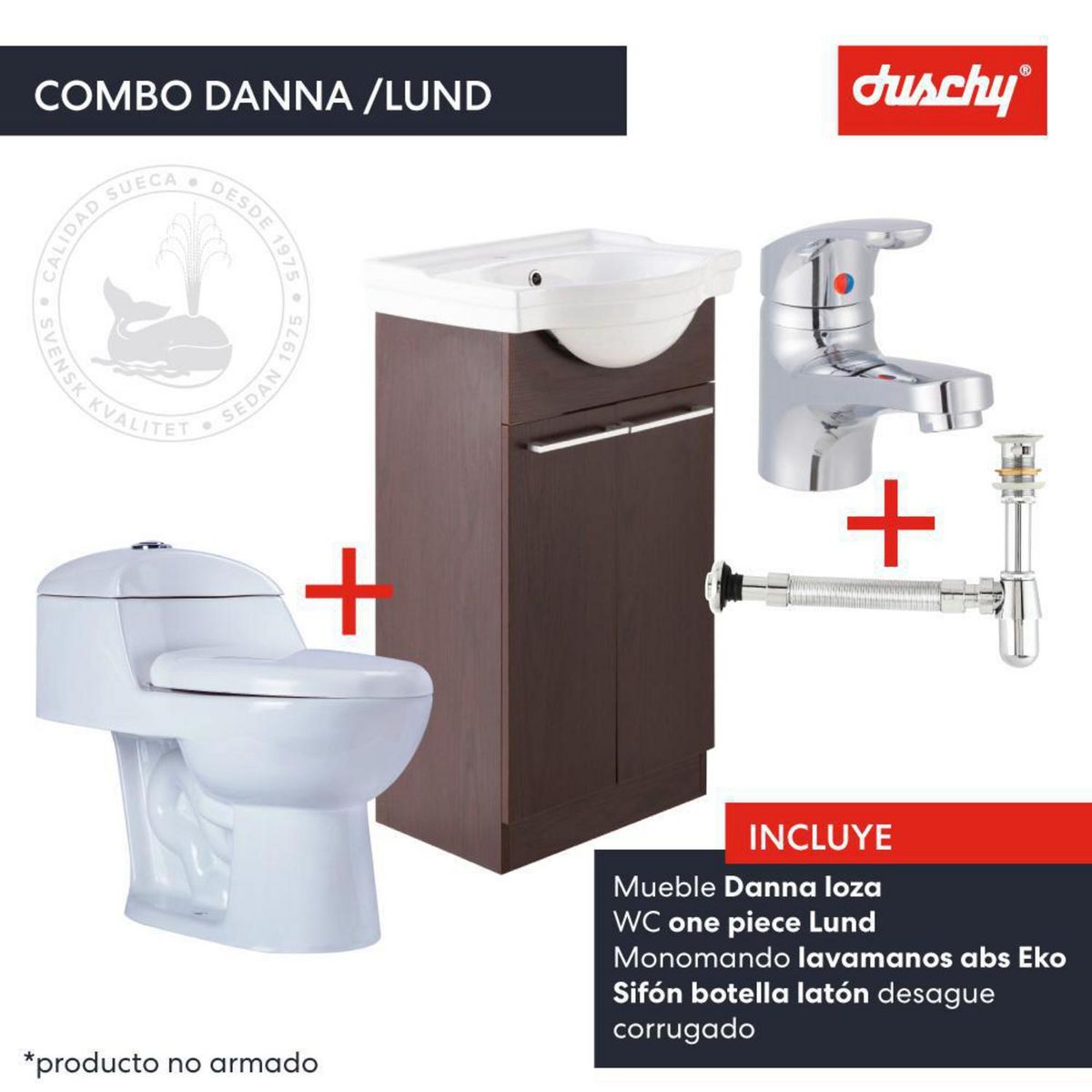 DUSCHY - Combo Danna Loza Ds9 + Sanitario