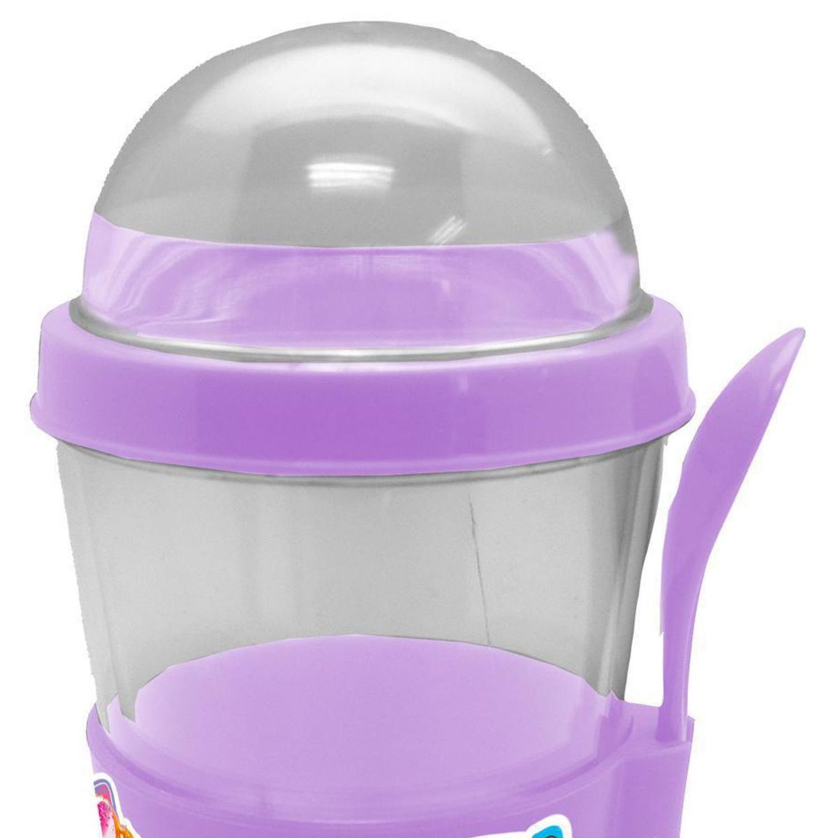 PRONOBEL - Vaso Yogurt Pronobel Distroller con Cuchara Morado 300 ml
