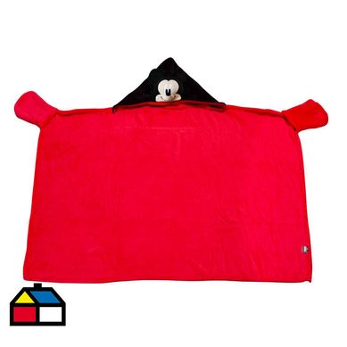 Capa polar con capucha nio Mickey.