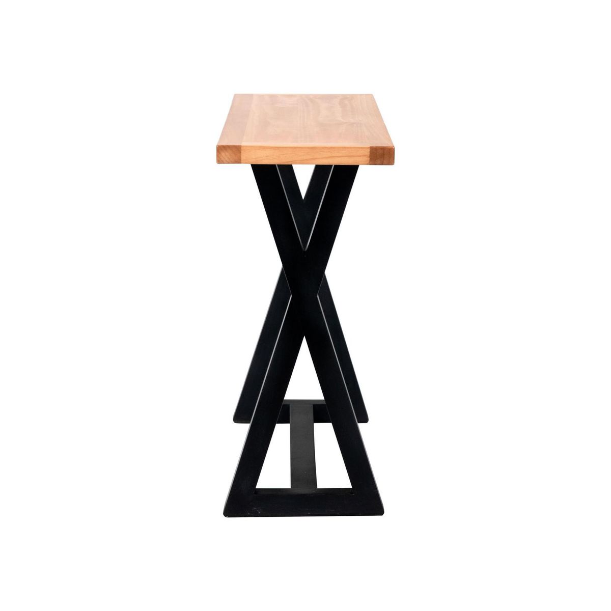 NUEVALINEA - Mesa arrimo nico negro-miel