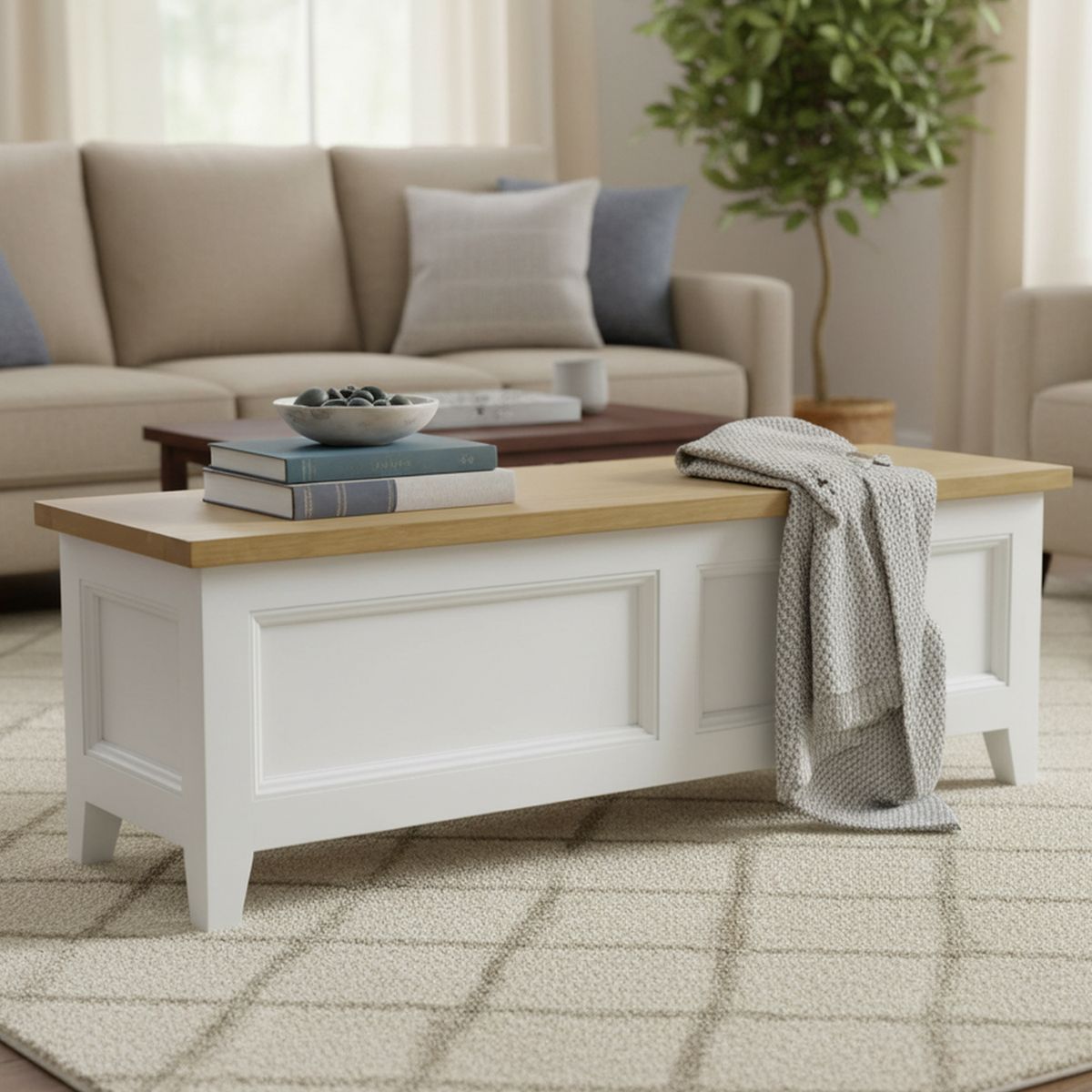 NUEVALINEA - Banqueta Baúl Osorno 150x50 cm