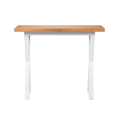 Mesa arrimo bruno blanco-miel