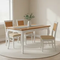 Mesa comprovenzal blanco-miel