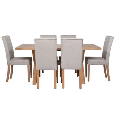 Imagen 2 del producto Juego de Comedor Andino 6 Sillas Mesa Rectangular 100x80x180 cm Café