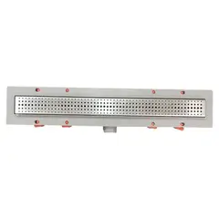 CHUDEJ - Desague lineal rectangular 65 cm con sifon rejilla Basic