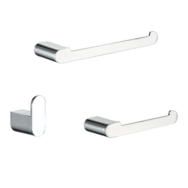 Set De Accesorios Baño 3 Piezas Cromado Con Fijación