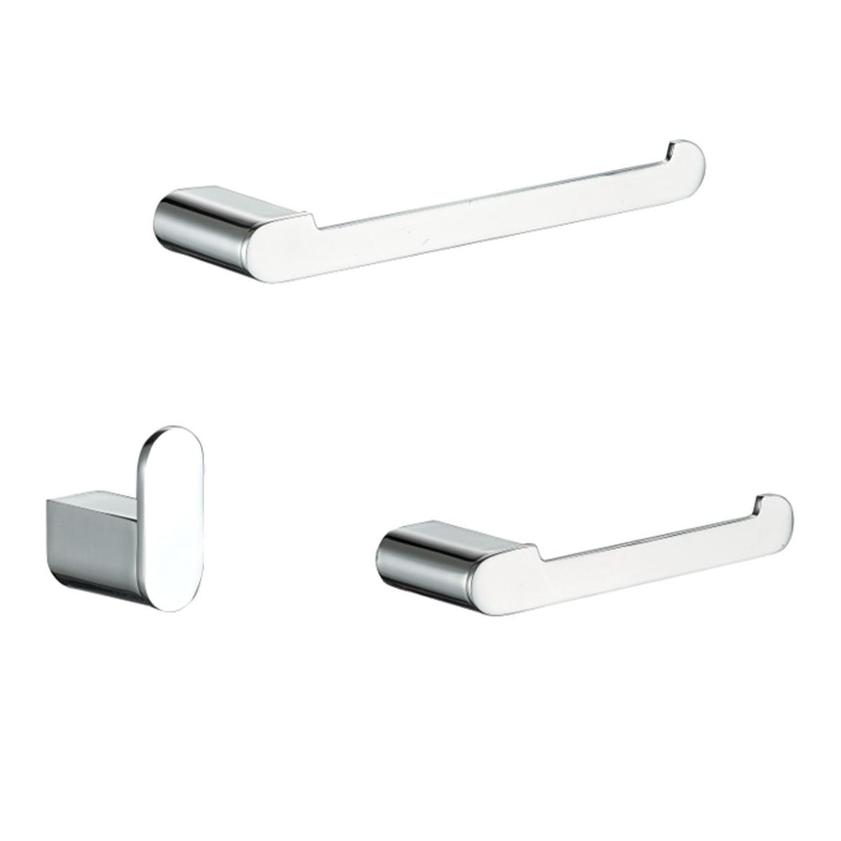 KLIPEN - Set accesorio baño 3 piezas Style cromado