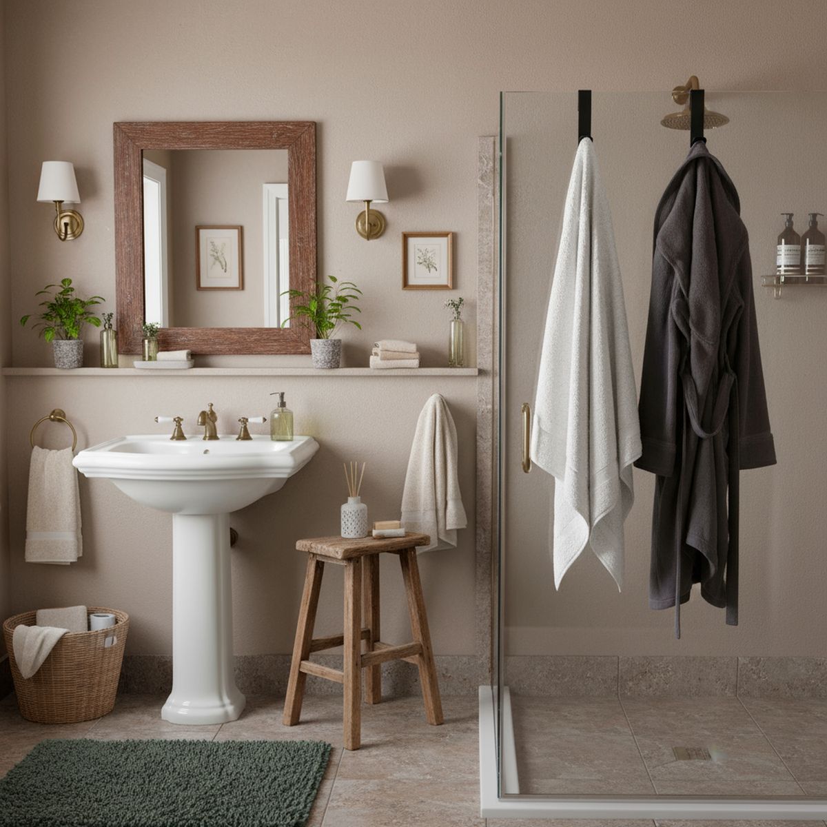 KLIPEN - Dos perchas simple para mampara negro mate