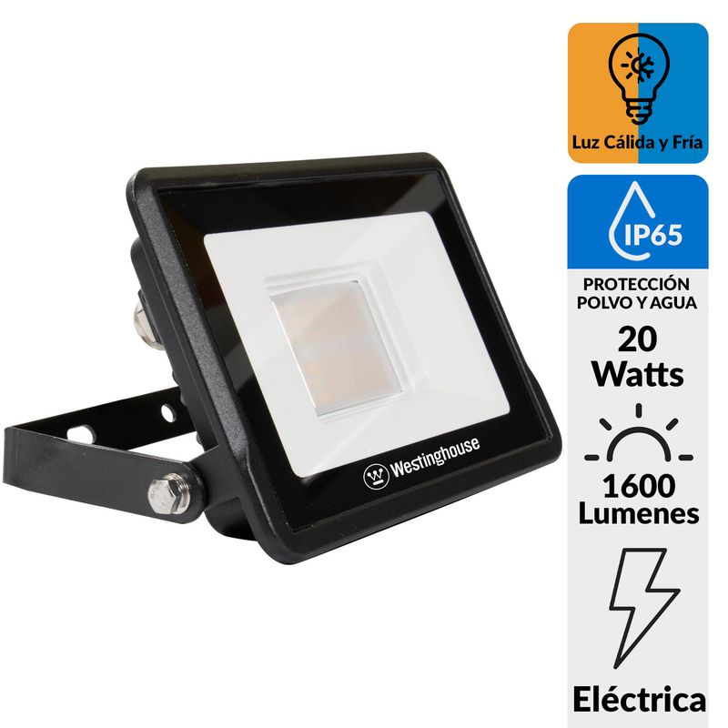 BP ILUMINACION - Proyector Led Smart 20 W IP 65 1600 lm Luz Cálida o fría