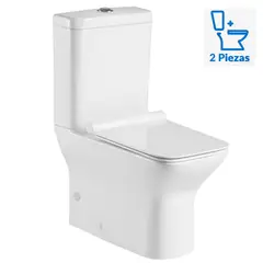 KLIPEN - Sanitario Two piece a Piso 30,5 cm 4.2 Litros Berlin Blanco