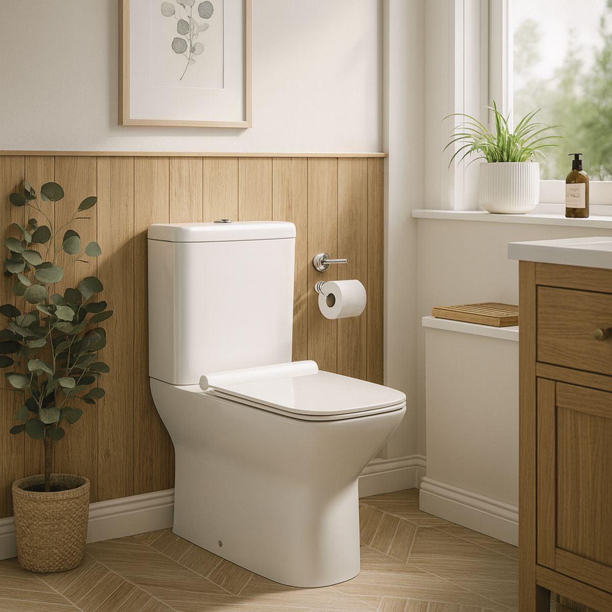 KLIPEN - Sanitario Two piece a Piso 30,5 cm 4.2 Litros Berlin Blanco