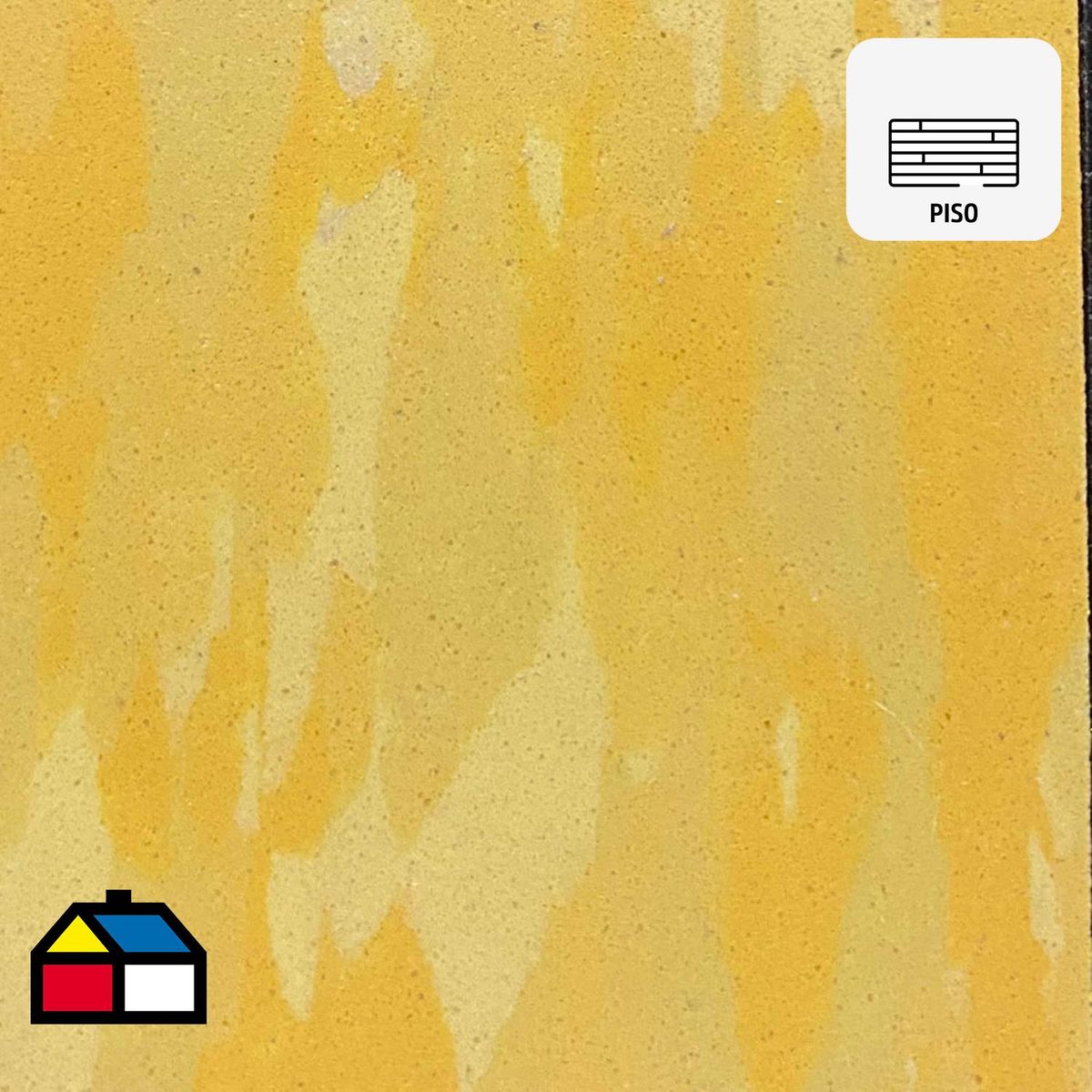 ETERSOL - Baldosa Vinílica 3.2 mm 305x305 cm ARQUITAC Amarillo 4.18 m2