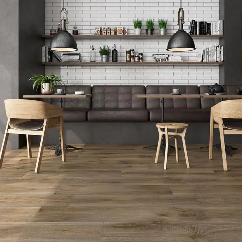 PAMESA - Porcelanato 25x100 cm Outi Marrón 1.5 m2