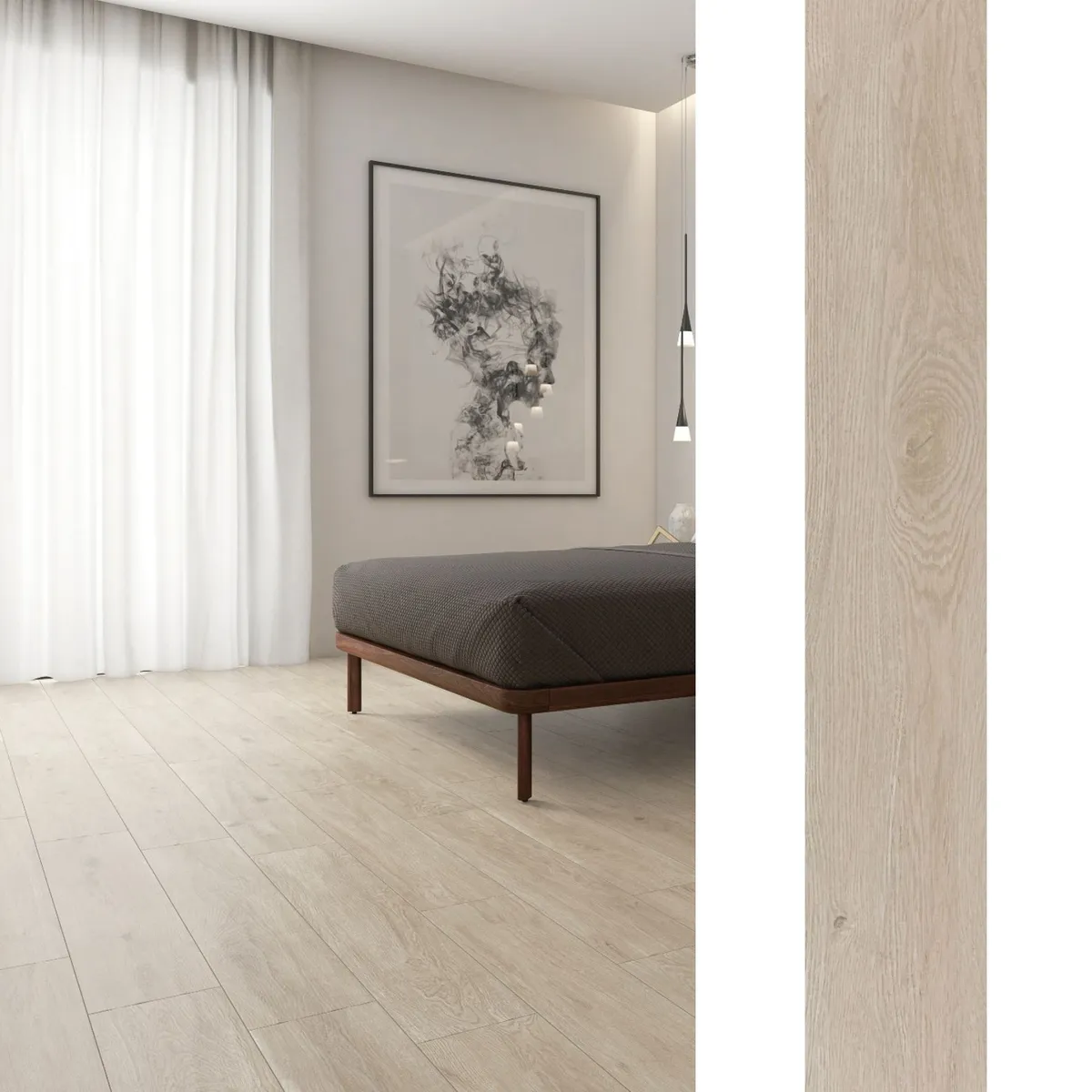 PAMESA - Porcelanato 20x120 cm Tree Marrón Haya 1.68 m2